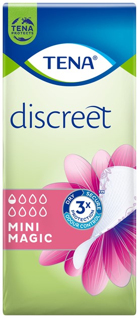 Inkontinensskydd/trosskydd Tena Discreet Mini Magic 34st/fp