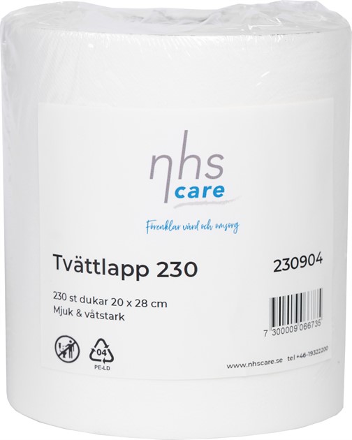 Tvättlapp 230 supermjuk 20x28cm 230 st/rl