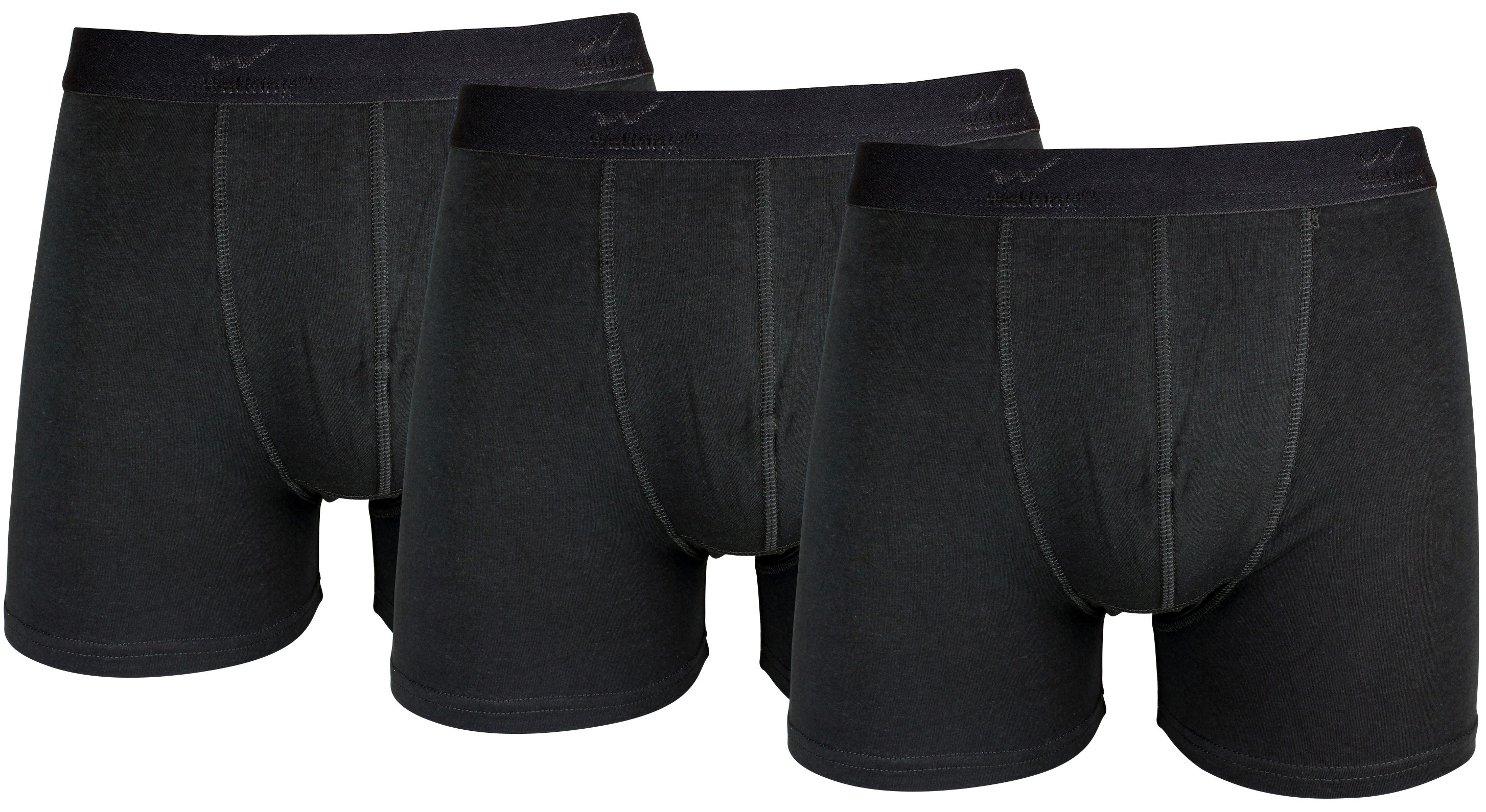 Kalsong boxer med elastan 3pack svart st L